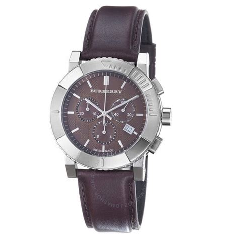 burberry chronograph brown dial brown leather men's watch bu2307|Burberry Chronograph Brown Dial Brown Leather Men's Watch .